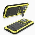 thumbnail image 5 of ELEHOLD for iPhone 15 Pro Case,Outdoor Sports Military Heavy Duty Full Body Cover with Built in Tempered Glass Screen Protector Hidden Kickstand Shockproof Dustproof Case for iPhone 15 Pro,Yellow, 5 of 9