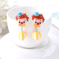 thumbnail image 4 of Mall of Style - Beach Themed Earrings for Women - Beach Style Earrings - Clown Earrings (Pumpkin), 4 of 6