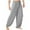 Gray, variant on Men's Pants Relaxed Cigarette Loose Trousers Jogger Dancing Yoga Pant Solid Color Elastic Waist Pants