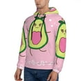 thumbnail image 2 of Bingfone Cute Avocado Men'S Drawstring Hoodie Long Sleeve Pocket Sweatshirts-Small, 2 of 9