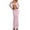 Pink, variant on SRZYMJ Women's Crochet Knit 2 Piece Skirt Sets Hollow Out Knitted Crop Top Side Slit Bodycon Long Skirt Set Beach Maxi Dresses