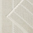 thumbnail image 5 of Superior Naples Viscose Cotton Blend Medium Weight 3 Piece Towel Set, Beige, 5 of 11