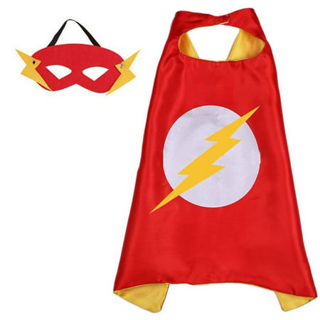 DC Comics Costume - The Flash Logo Cape and Mask with Gift Box by Superheroes