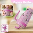 thumbnail image 4 of Magma Life Termo Acero Inoxidable para Niños Mini Flip 532 ml (18 oz), Doble Pared, Tapa Antiderrames con Popote, Mantiene Frío y Caliente, 4 of 7