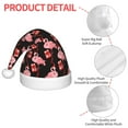 thumbnail image 4 of Bingfone New Year Flamingo for Kids Christmas Hat Santa Hat for Boys Girls Teenager for Christmas New Year Xmas Festive Holiday Party Supplies Gifts, 4 of 6