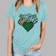 thumbnail image 5 of Camisetas de Manga Corta para las Mujeres de Moda Imprimir Cuello Redondo Camiseta, Mezcla de Poliéster Ligero para Primavera Verano Otoño, 5 of 8