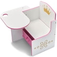 thumbnail image 3 of Silla de escritorio Delta Children Princess Crown rosa y blanca 52 x 58 x 59 cm, 3 of 3