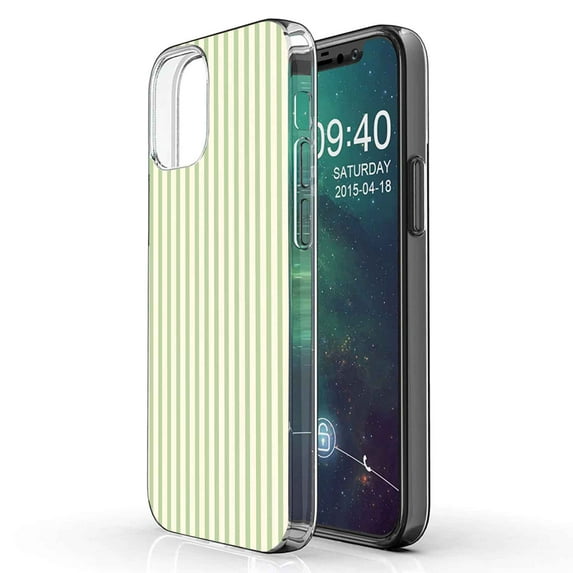 TalkingCase Slim Phone Case Compatible for Apple iPhone 12 Pro MAX, Vertical Lines Print, Lightweight,Flexible,Soft, USA