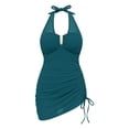 thumbnail image 5 of PMVFHDE One Piece Swimsuit Women Solid Mesh Inset Swimsuit With Neck Tie And Detail For Summer Beach, 5 of 5