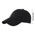 thumbnail image 2 of Classic Unisex Cotton Adjustable Low Baseball Cap Low Profile Hat, Lightweight Breathable Cap for Men Women Daily Casual Wear, 2 of 3