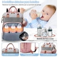 thumbnail image 4 of Pañalera Mochila Impermeable Pañaleras Para Bebe Modelo Rosa, 4 of 4
