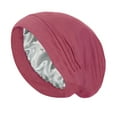 thumbnail image 2 of CFMIURAN Silk Bonnet for Men, Double Layer Sleeping Bonnet - Soft Elastic Chemotherapy Cap for Men Women, Warm Thick Night Cap Head Wrap for Sleeping, Comfortable Nightwear Hair Cover for Daily Use, 2 of 8