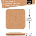 thumbnail image 3 of High Density Thick Square Cork Pad for Hot Dishes, 8 Inch Heat Multifunction Coaster, Pads, 3 of 7