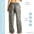 thumbnail image 5 of Hello Mello Bow So Lovely Satin Pajama Lounge Pants, Cat's Meow Medium/Large (Women's), 5 of 9
