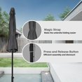 thumbnail image 4 of Sombrilla de patio exterior Simple Deluxe de 9 pies con inclinación y manivela, 4 of 7