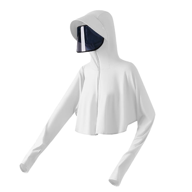 Gorra de senderismo con visera ancha y borde desmontable con máscara facial y cuello tipo concha