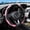 Pink, variant on Elastic 15 Inch Carbon Fiber PU Leather Steering Wheel Cover, Non-Slip Protector, Universal Fit for Most Cars Blue