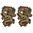 thumbnail image 1 of 2 Pcs Fabric Stickers Clothing Dress Trims Patch Craft Embroidery Patch Dragon Embroidered Patches Sewing Decorative Patches, 1 of 3
