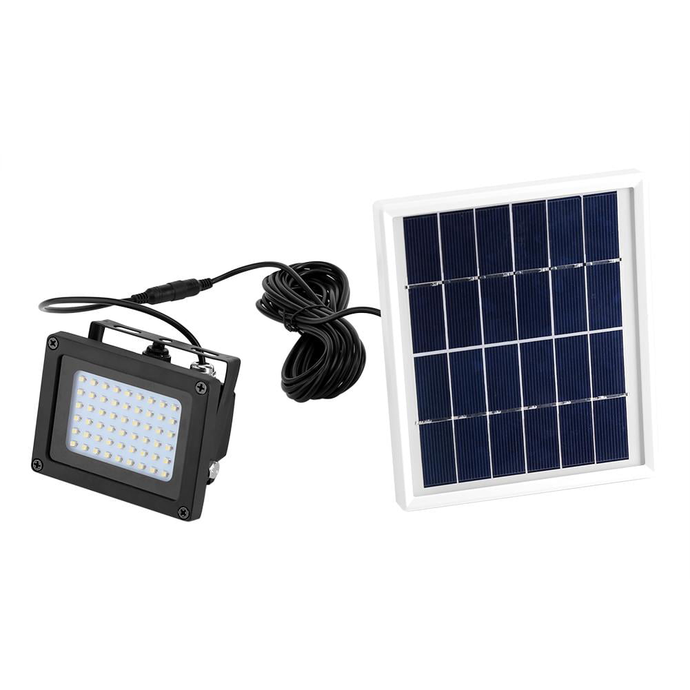 Solar Powered 54-LED Dusk-to-Dawn Sensor Waterproof Outdoor Security Flood Light 