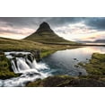 thumbnail image 2 of Head, Danny 32x23 White Modern Wood Framed Museum Art Print Titled - Lower Kirkjufellfoss, 2 of 4