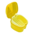 thumbnail image 5 of Almencla Travel Retainer Case Tooth Protection Portable Dustproof Tooth Retainer Case Yellow, 5 of 8