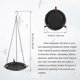 thumbnail image 4 of Vogelbath Outdoor Bird Feeder with Bathing Area Stainless Steel Bird Bath Bowl, Weatherproof for Balcony Garden Lawn, 4 of 5