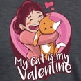 thumbnail image 3 of CafePress - My Cat Is My Valentine T Shirt - Womens Tri-blend T-Shirt, 3 of 4