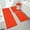 Orange, variant on Ileading Bathroom Rugs Set of 4 Soft Bath Mats with Toilet Lid Cover Washable Microfiber Bathroom Mats, Orange