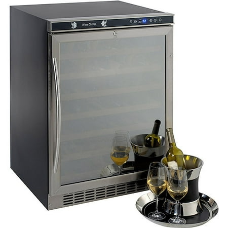 Avanti Built-In or Free Standing Wine Chiller, Mirror Finish Door