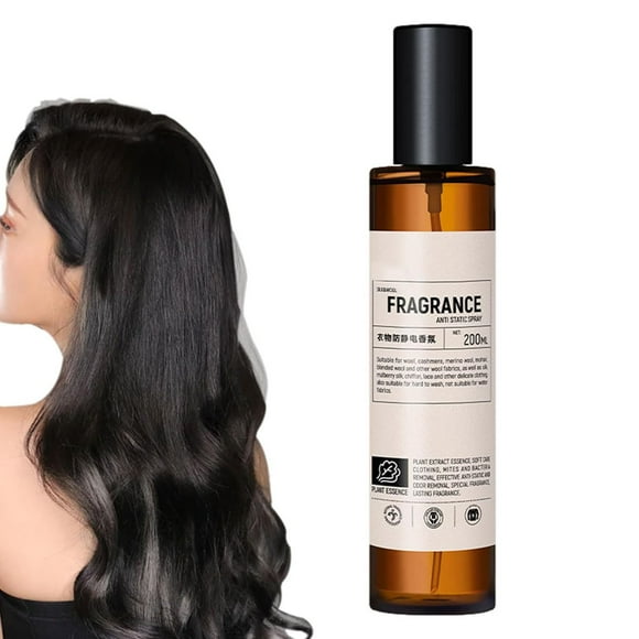 Dvkptbk Vaporisateur d'Agent Électrostatique pour Vêtements, Vaporisateur Naturel Longue Durée pour Vêtements, Éliminateur d'Odeurs Portable 200 ml, Vaporisateur de Séchage et de Décharge pour Vêtements et Fournitures de Nettoyage des Cheveux