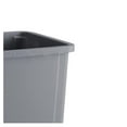 thumbnail image 5 of 92 Qt. 23 Gallon 87 Liters Gray Square Trash Can. Kitchen Garbage Can Recycle Bin Trash Can Outdoor, 5 of 5