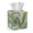 Tropical Palm Monstera Banana Leaf, variant on COEQINE PU Leather Square Tissue Box Cover, Snap Closure for Easy Refill & Storage, Universal Decorative Tissue Holder for Home Bedroom Car Office Desk, Camo Hunting Forest