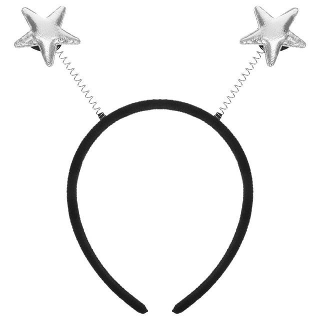 KAKOWELY Bonita diadema de estrellas para niñas, ideal como aro para el pelo para fiestas, festivales y decoración ligera.