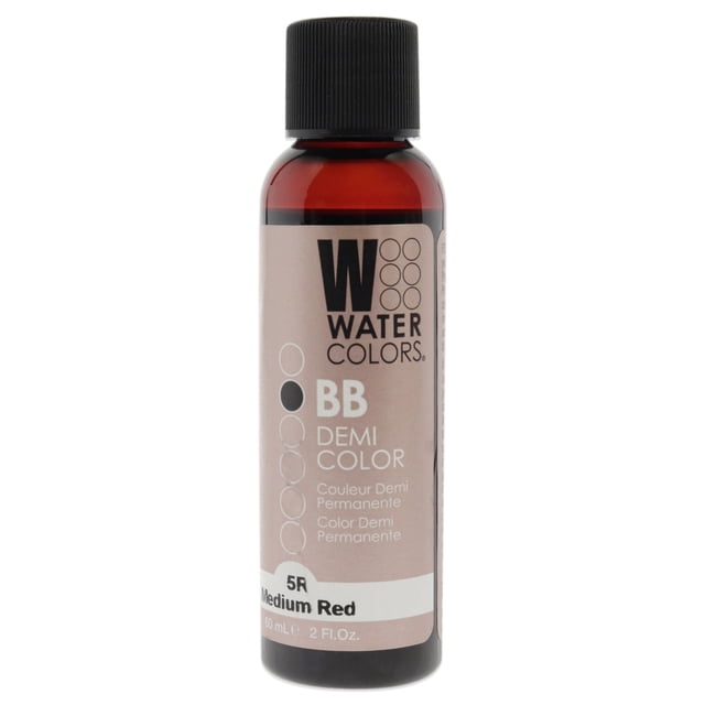 Tinte semipermanente para cabello Watercolors BB - 5R Medium Red de Tressa para unisex - Tinte para cabello de 2 oz Tressa Color de pelo 2 oz