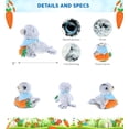 thumbnail image 2 of DolliBu Happy Easter Super Soft Plush Sea Lion with Carrot - Cute Stuffed Animals with Carrot Plush Toy, Perfect Easter Holiday Surprise Gift, Spring Easter Sea Life Plush Animal - 8" Inches, 2 of 5