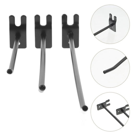 FOMIYES 30Pcs Grid Wall Panel Hooks For Hanging Display Hook Organizing Retail Setting