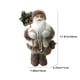 thumbnail image 3 of Muñeca Santa Claus de 12 pulgadas de pie - Figurita navideña de poliéster para decoración de ventanas, estanterías y repisas - Regalo de decoración navideña en rojo, blanco y gris, 3 of 6