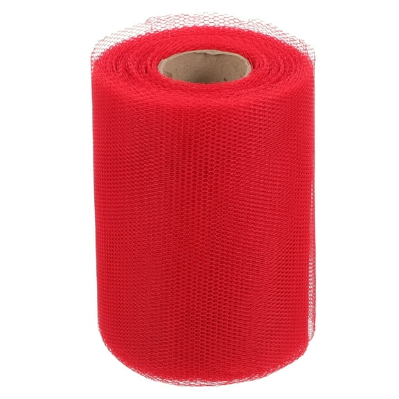 Mesh Gathering Celebration Decor Multi-use Gauze Layout Prop Ribbon Elegance Red