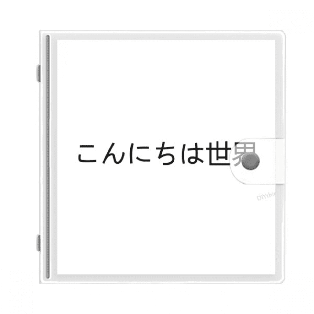 Hello World Japanese Art Deco Fashion Photo Album Wallet Wedding Family