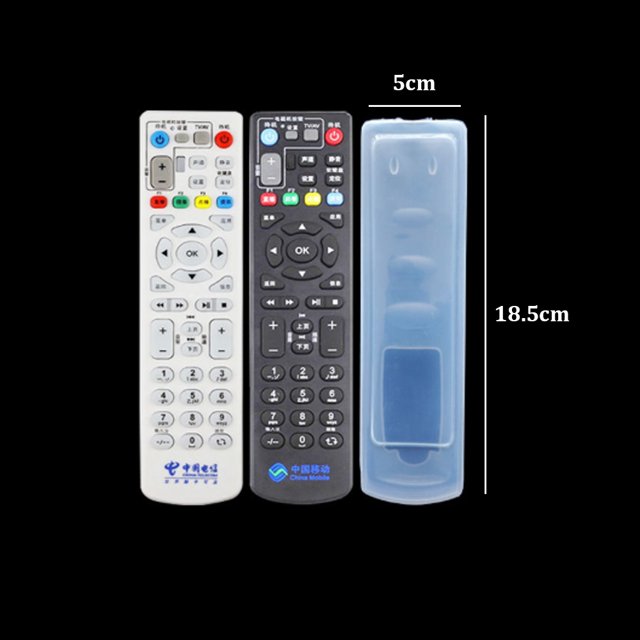 1PC Silicone TV Air Condition Remote Control Protctive Case Waterproof Dust Protective Storage Bag 18.5X5cm
