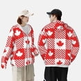 thumbnail image 4 of Fotbe Maple Leaves1 Chaqueta con Protección Solar UPF 50+ para Hombre y Mujer, Camisa con Capucha y Bolsillos-3X-Large, 4 of 7