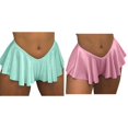 thumbnail image 1 of (2-Pack) Rinsvye European and Slim Ruffle Pajamas for Women Shorts Set with Robe Yoga Buttocks and Tummy Women Biker Shorts Running Shorts Women's Solid Color Hip Stretch Pants Women's Shorts in Sto, 1 of 5