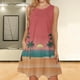 thumbnail image 2 of Mujeres verano casual sin mangas cuello redondo gradiente impreso bolsillo manga vestidos vestido suelto OAVQHLG3B Store  lin121212, 2 of 5