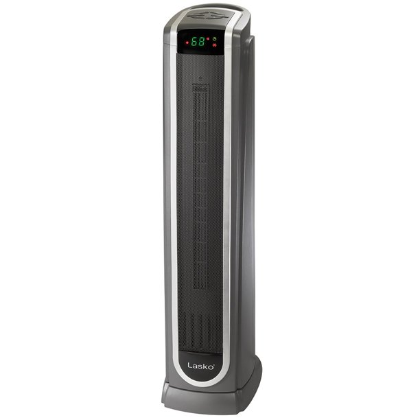 Lasko TALL 34" Space Saving Oscillating Tower Heater with Logic Center Remote