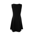 thumbnail image 6 of Women’s Sleeveless A-Line High Low Hem Dress Elegant Fit and Flare Cocktail Party Graduation Dress, 6 of 8