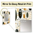 thumbnail image 3 of Designart "Polka Dots In Gold I" Geometric Wall Mirror, Printed Black Wall Mirror, Modern Bathroom Wall Mirror, Decorative Geometric Mirror - 24x32 Inch, 3 of 5