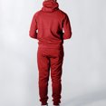 thumbnail image 5 of Hombres Casual Espesar Sudadera con capucha Deportes sólidos Al aire libre Cremallera Montañismo Sudadera Traje Pompotops oipoqjl29369, 5 of 5