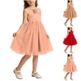 thumbnail image 1 of Tranfacy Robes d'Été pour Ados Enfants Sans Manches Couleur Unie Col Rond Style à Bretelles en Maille Été pour Ados Enfants, 1 of 6