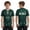 Dark Green, variant on Boys Mexico Football Letter Graphic Printed Shirt Short Sleeve Crew Neck Soccer Outdoor Gym Athletic Tops