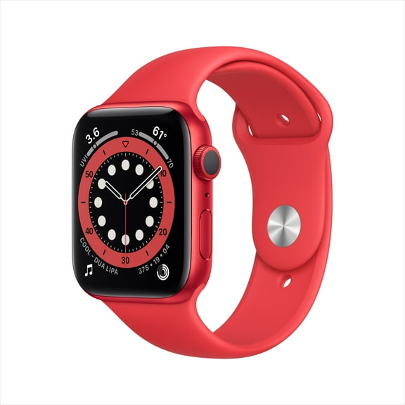 Restored Apple Watch Gen 6 Series 6 44mm (PRODUCT)RED Aluminum - (PRODUCT)RED Sport Band M00M3LL/A (Refurbished)